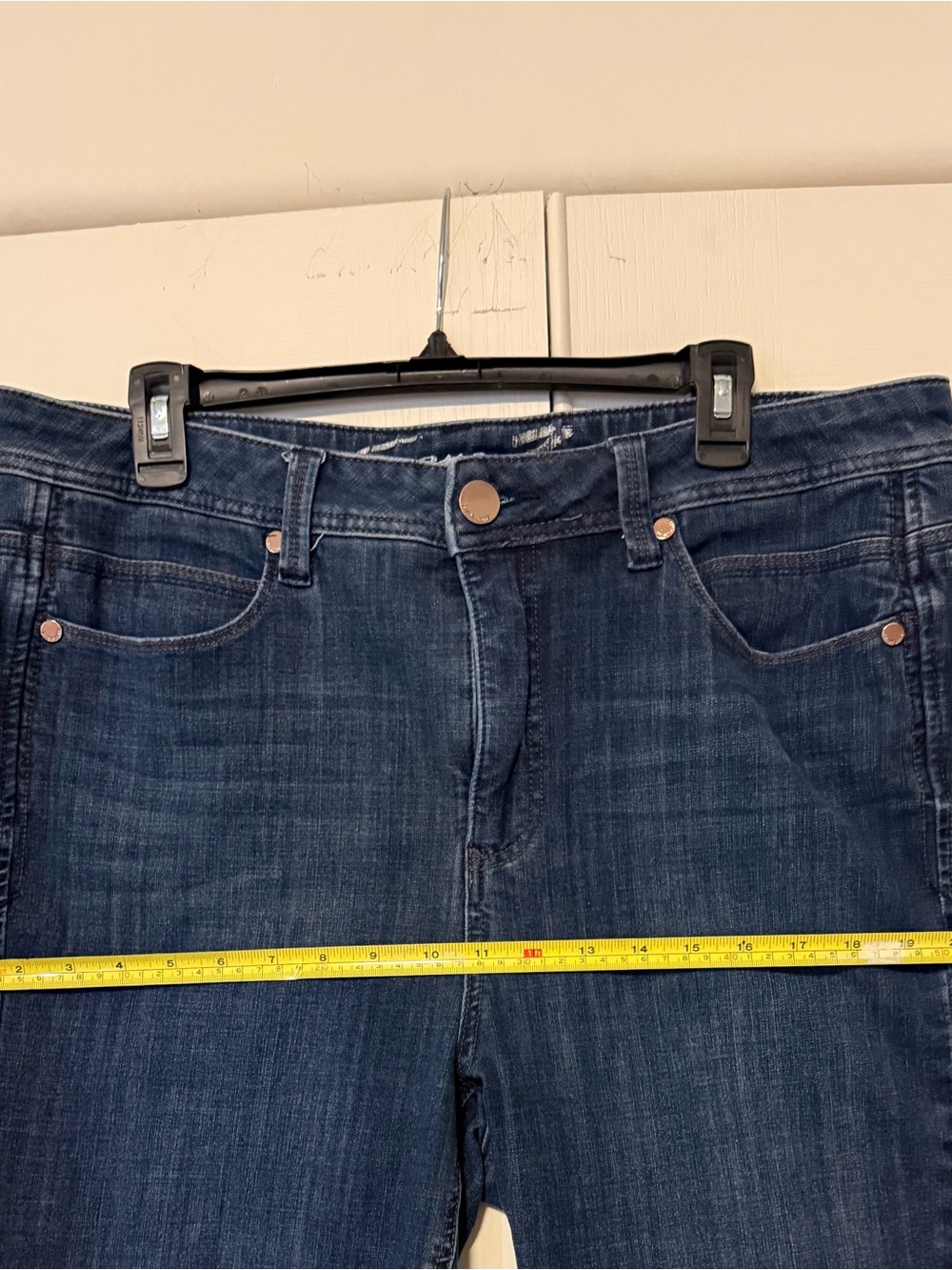 Seven7 Women High Rise Dark Blue Denim Jeans - Picture 7 of 9